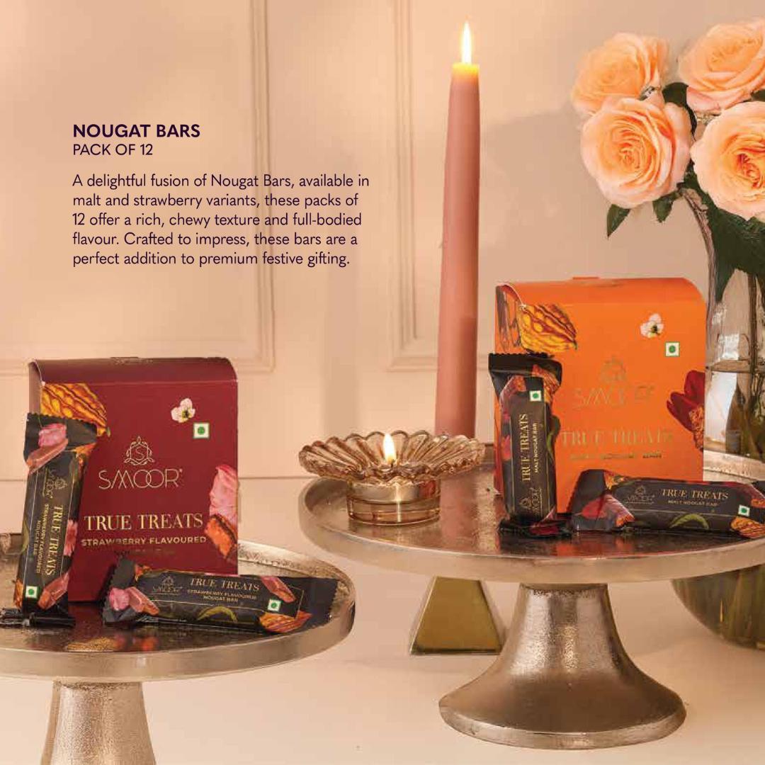 Luxury Nougat Bar Gift Box - Pack of 12 for Corporate Gifting